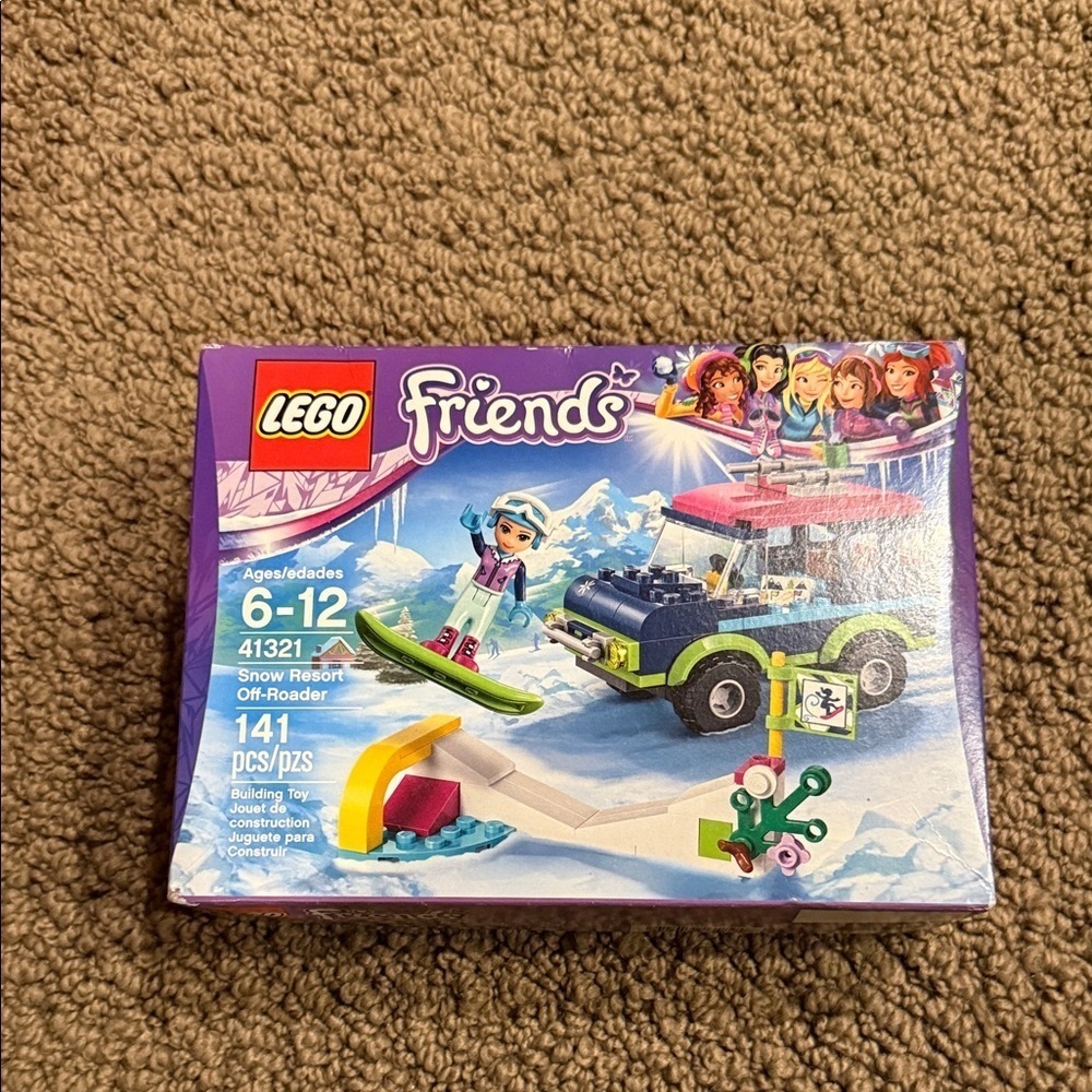 Lego friends snow resort off roader set # 41321 141 pieces new in sealed box